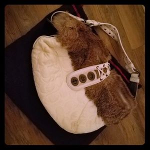Coach fur purse